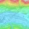 Topografisk kart Poggiridenti Piano, høyde, relieff