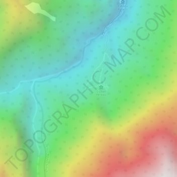 Topografisk kart Sector Piedras, høyde, relieff