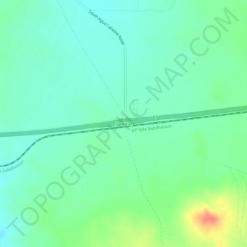 Topografisk kart Sentinel, høyde, relieff