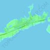 Topografisk kart Marathon Shores, høyde, relieff