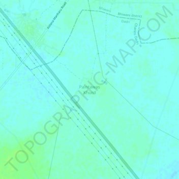 Topografisk kart Paintawas Khurd, høyde, relieff