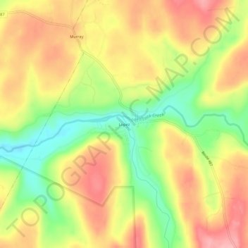 Topografisk kart Lopez, høyde, relieff