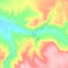 Topografisk kart Divle, høyde, relieff