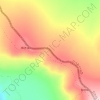 Topografisk kart 塞塞拉, høyde, relieff
