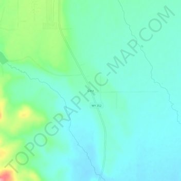 Topografisk kart Cora, høyde, relieff