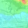 Topografisk kart Troquereau sur l'Isle, høyde, relieff