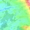 Topografisk kart Churin, høyde, relieff