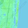 Topografisk kart Blue Inlet, høyde, relieff