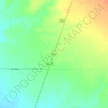 Topografisk kart Stanley, høyde, relieff