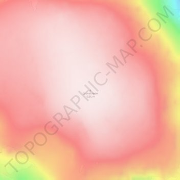 Topografisk kart Grovabreen, høyde, relieff