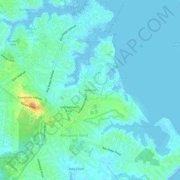 Topografisk kart Wilshire, høyde, relieff