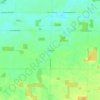Topografisk kart Cordelia, høyde, relieff