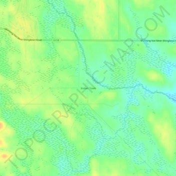 Topografisk kart Indian Town, høyde, relieff