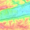 Topografisk kart Thorndale, høyde, relieff