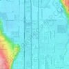Topografisk kart Meredith, høyde, relieff
