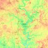 Topografisk kart Ziyang, høyde, relieff