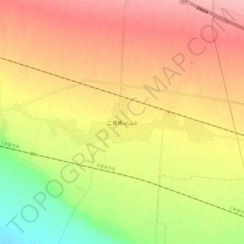 Topografisk kart Astane, høyde, relieff