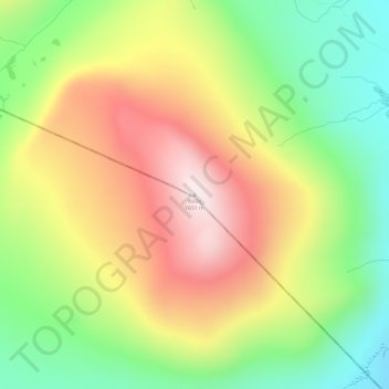 Topografisk kart Kolla, høyde, relieff
