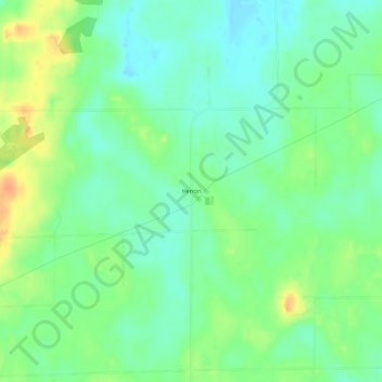 Topografisk kart Herron, høyde, relieff