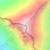 Topografisk kart 珠穆朗玛峰/सगरमाथा, høyde, relieff