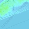 Topografisk kart Cherry Grove Beach, høyde, relieff
