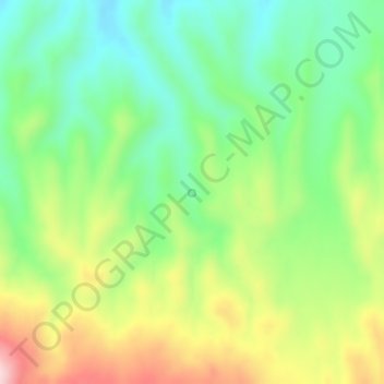 Topografisk kart Colorado Spring, høyde, relieff