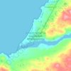 Topografisk kart ᑰᔾᔪᐊᕌᐱᒃ ᐙᐸᒣᑯᔥᑐᐃ Kuujjuarapik-Whapmagoostui, høyde, relieff