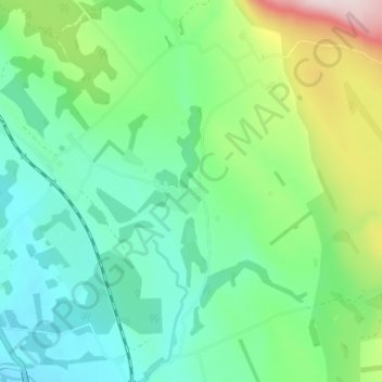 Topografisk kart Gatelawbridge, høyde, relieff