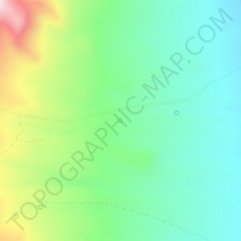 Topografisk kart Tunnel Spring No. 2, høyde, relieff