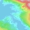 Topografisk kart Sørreisa - Orjješ-Ráisa, høyde, relieff