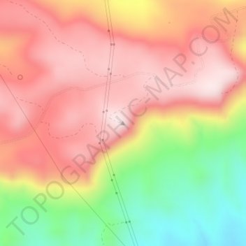 Topografisk kart San Francisco, høyde, relieff