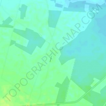 Topografisk kart Colu, høyde, relieff