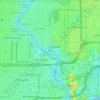 Topografisk kart Dills, høyde, relieff