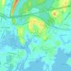 Topografisk kart Branford Hills, høyde, relieff