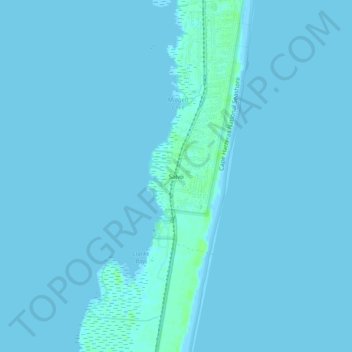 Topografisk kart Salvo, høyde, relieff