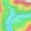 Topografisk kart Vassalini, høyde, relieff