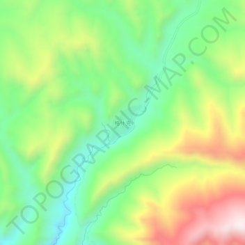 Topografisk kart Geshenke, høyde, relieff