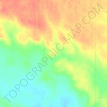 Topografisk kart John Penor Dam, høyde, relieff