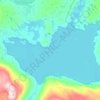 Topografisk kart Balvatnet – Bállávrre, høyde, relieff