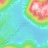 Topografisk kart Finnfjordvatnet - Várevuoljávri, høyde, relieff