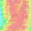 Topografisk kart Chimborazo, høyde, relieff