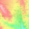 Topografisk kart Sedgwick County, høyde, relieff