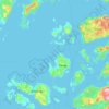 Topografisk kart Finnøy, høyde, relieff
