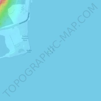 Topografisk kart Mokoliʻi, høyde, relieff